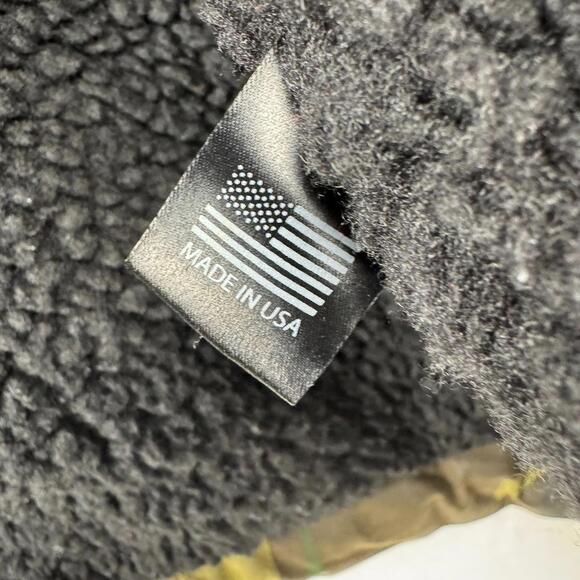 Freemans Sporting Club Mens XL Camo Waxed Cotton Jacket Shearling Lined USA - Picture 11 of 12